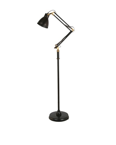 100 Essentials Vintage-Style Floor Lamp, Black