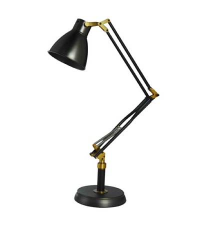 100 Essentials Vintage-Style Desk Lamp, Black