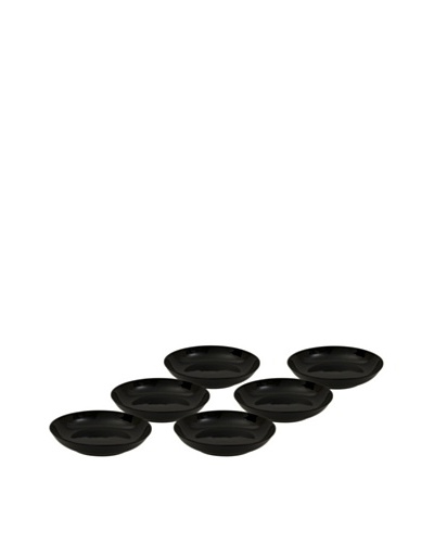 10 Strawberry Street Set of (6) 8″ Black Coupe Soup Bowls