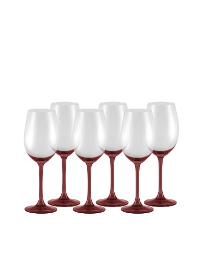 10 Strawberry Street Set of (6)  11.75-Oz. Love Wine Glasses