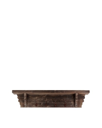 Rustic Wooden Kitchen Shelf