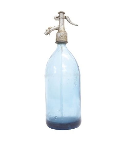 Vintage Circa 1940’s Glass Seltzer Bottle with Nozzle