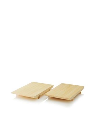 Set of 2 Bamboo Sushi Trays