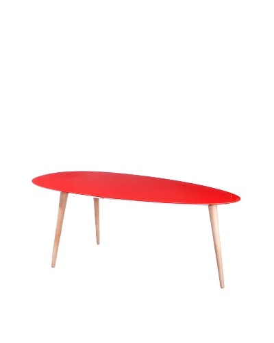 Small Egg Table, Red