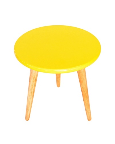 High Lacquer Stool, Yellow