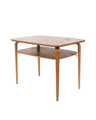 Mid-Century Modern Swedish Side Table, Brown