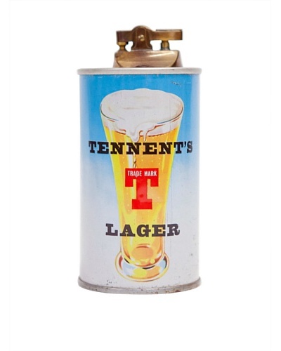Vintage Circa 1950's Tennent's Lager Can Lighter