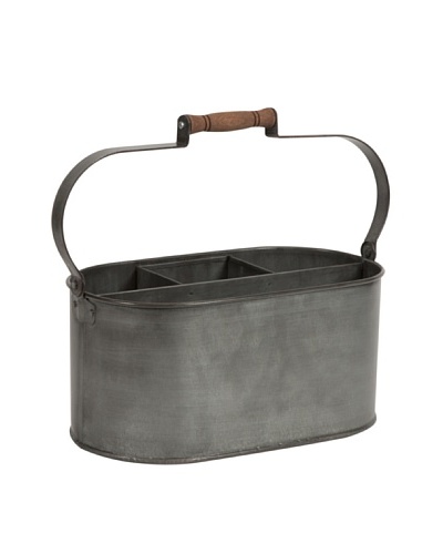 Galvanized Utensil Basket