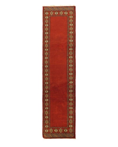 Hand-knotted Finest Peshawar Bokhara Traditional Runner Wool Rug, Red, 2' 7 x 10' 5 Runner