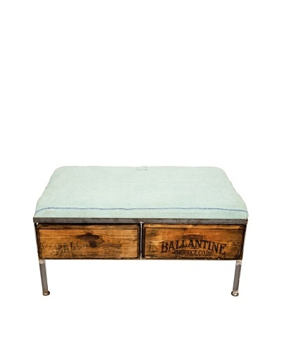 Muette Two-Drawer Repurposed Crate Storage Bench
