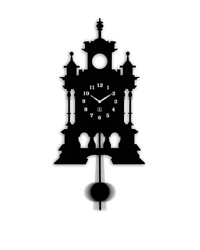 Metal Pendulum Wall Clock, 11.25 x 23.