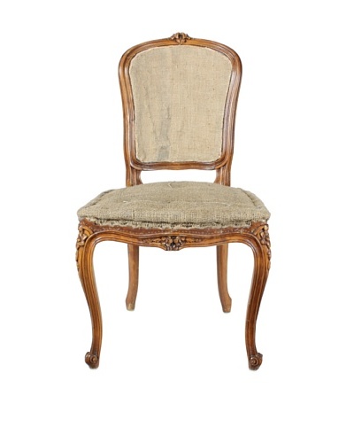 Deconstructed French Hall Chair, Brown/Tan