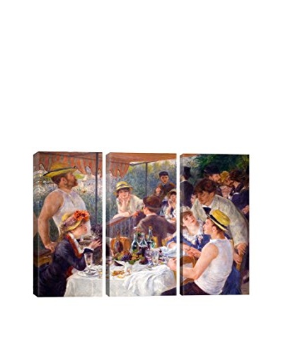 Pierre-Auguste Renoir The Luncheon Of The Boating Party 1881 3-Piece Canvas Print