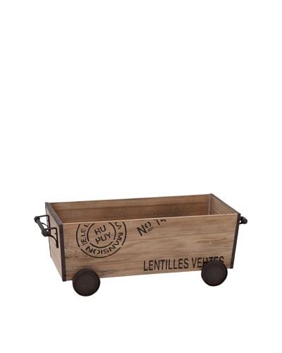 Repurposed Wood Crate Cart