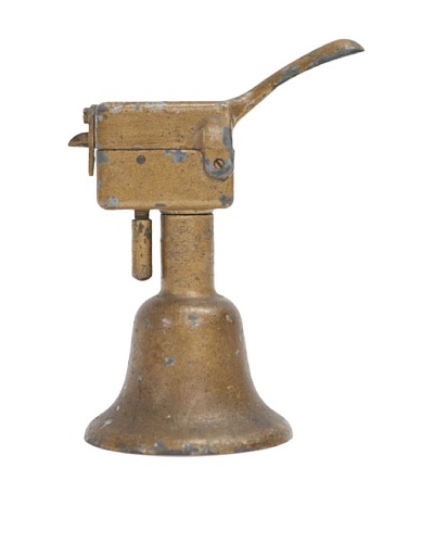 Vintage Circa 1920 Bell-Shaped Brass Cigar Lighter