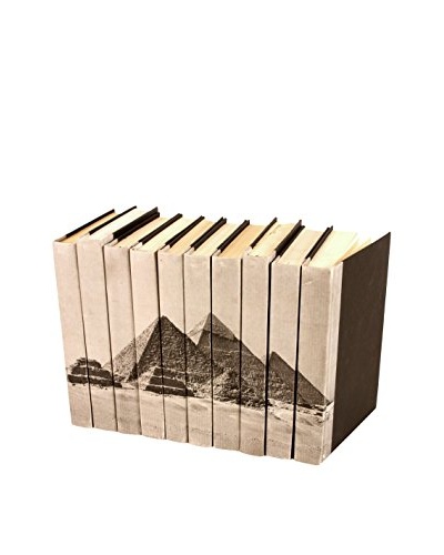 Set of 10 Image Collection Pyramids Books, Blue/Grey