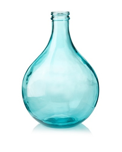 Glass 16.5 Vase, Teal