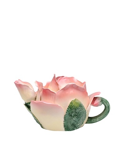 Ceramic Pink Rose Teapot