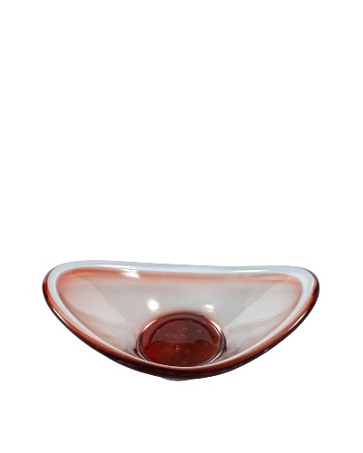 Art Glass Bowl, Red
