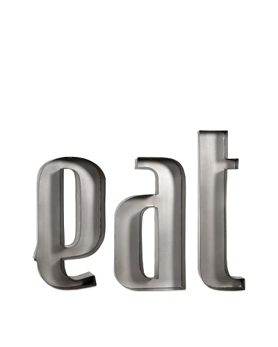 Eat Metal Wall Letters