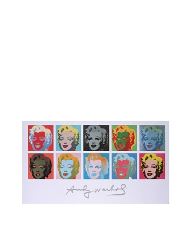 Andy Warhol: 10 Marilyns on White
