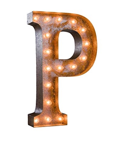 24 Vintage-Inspired Letter P Marquee Light