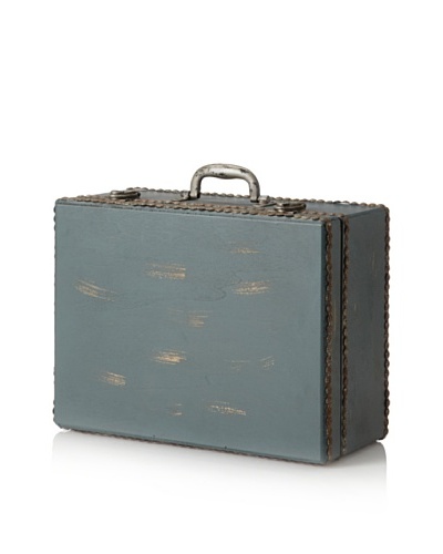 Wooden Suitcase, Blue