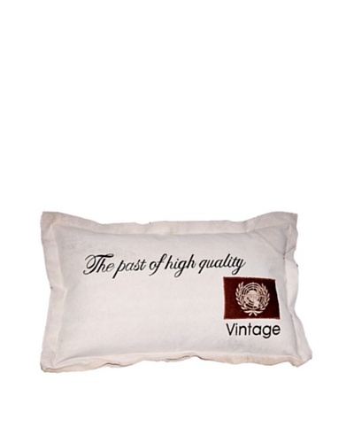 High Quality Vintage Pillow, Cream, 19X20