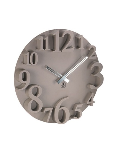 Raised Numbers Wall Clock, 16″As You See
