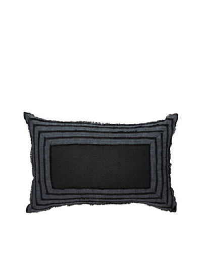 Edge Steele Pillow, Black, 14 x 21