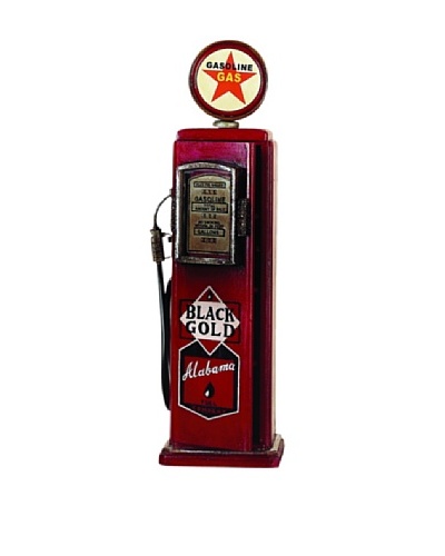Red Vintage-Inspired Alabama Gas Pump