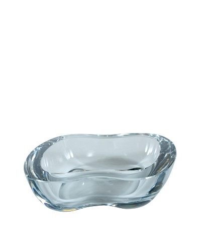 Italian Art Glass Dish, Clear