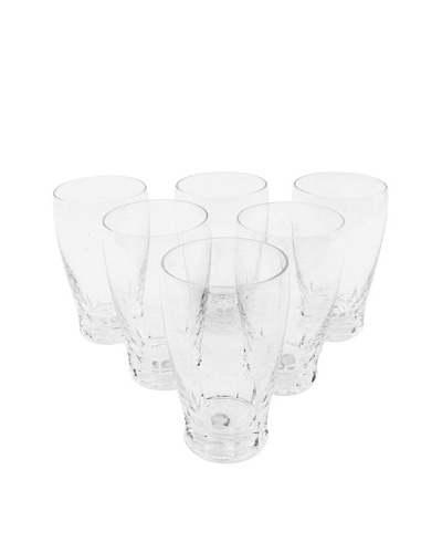 Set of 6 St. Lambert Crystal Water Glass, Clear