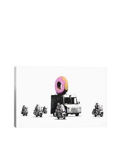 Banksy Donut Police Canvas Print