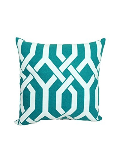 Slick Aquamarine Indoor/Outdoor Throw Pillow