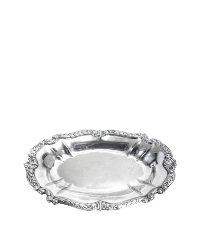 Vintage Sheridan Silver Co. Footed Oval Serving Tray, c.1950s