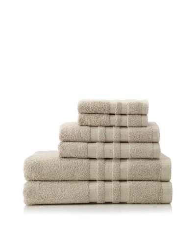 6-Piece Bath Towel Set, Taupe