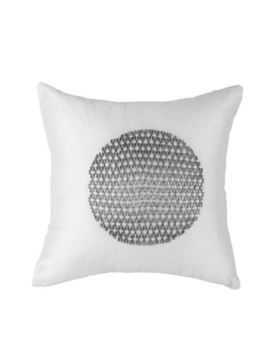 Moon Sphere Pillow, White/Silver, 18 x 18As You See