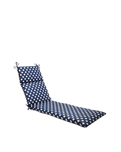 Waverly Sun-n-Shade Solar Spot Pool Chaise Lounge Cushion [Navy/Cream]