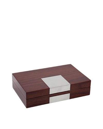 Lacquered Wood Valet, Brown