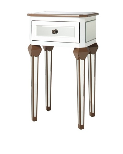 Claire Two Toned Side Table with DrawerAs You See