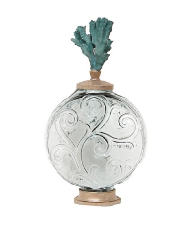 Coral Top Scroll Bottle