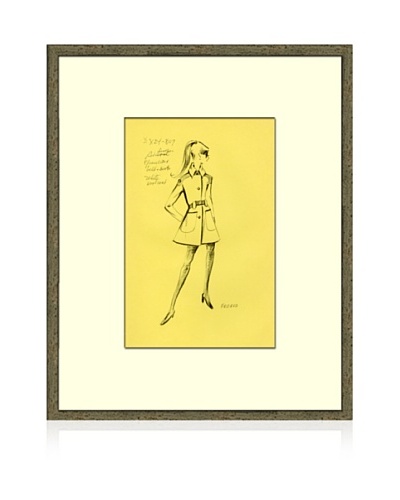 Print of Féraud Women's Fashion Sketch Circa 1968