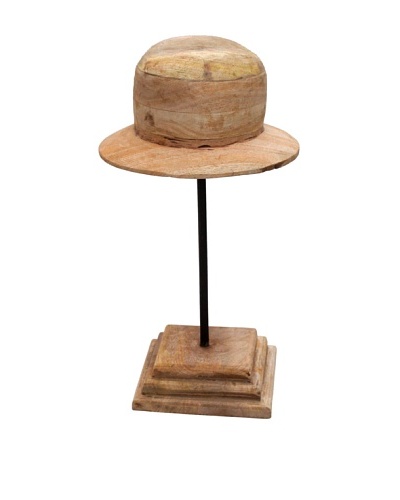 Edwin, Wood Hat Mold, Tan