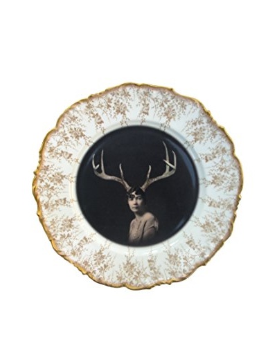 Deer Liza Portrait Limited Edition Antique Wall Plate