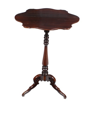 Mahogany Candle Stand, Brown