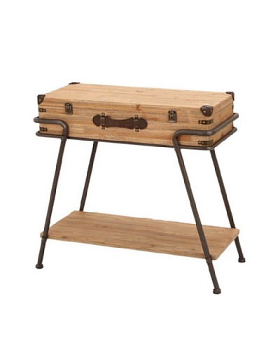 Wooden Suitcase Table