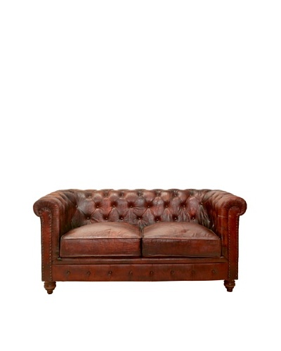 Chesterfield Loveseat, French Roast, Brown