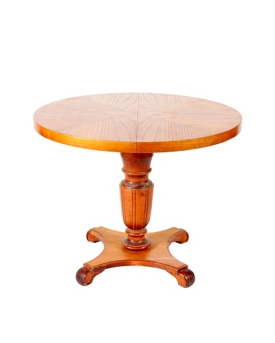 Mid-Century Modern Round Table, Tan
