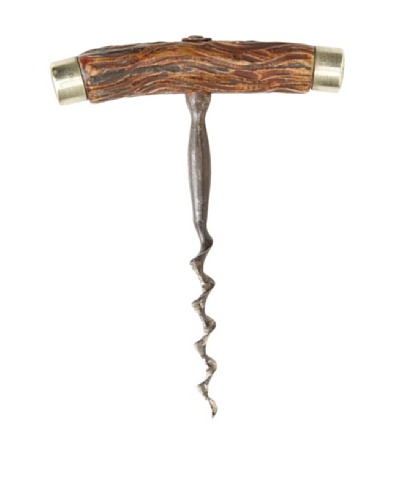1902 English Henshall-Type Corkscrew with Stag Horn Handle